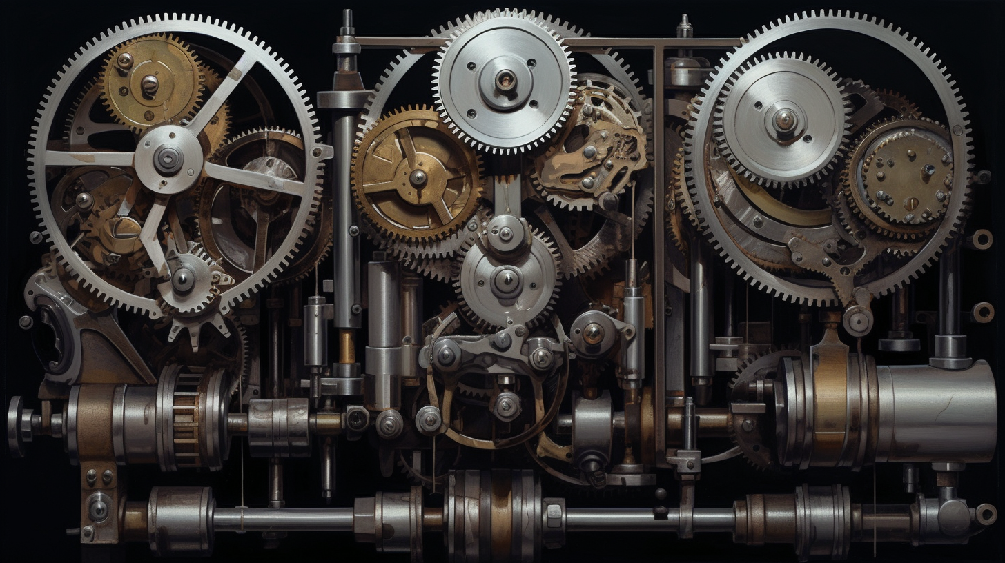 pviaene_three_gear_conntected_hyper_realistic_962328ce-e773-421b-b535-f79fdd4a6d81